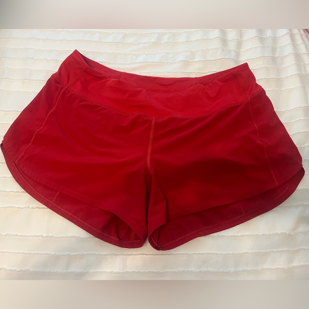 Lululemon 4” Dark Red Shorts - Size 12